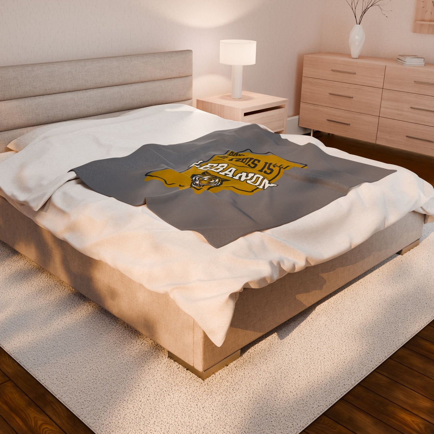 Velveteen Plush Bleacher Blanket - Lebanon Tigers
