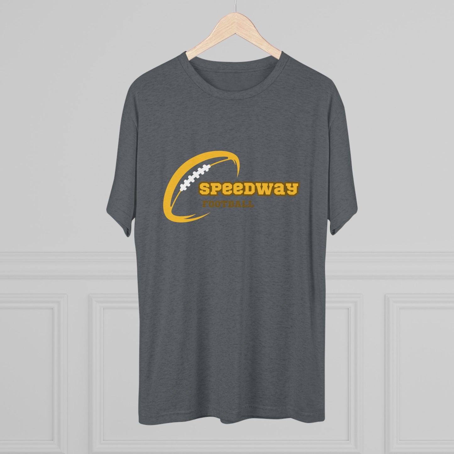 Speedway Football Tri-Blend Adult Crew Tee