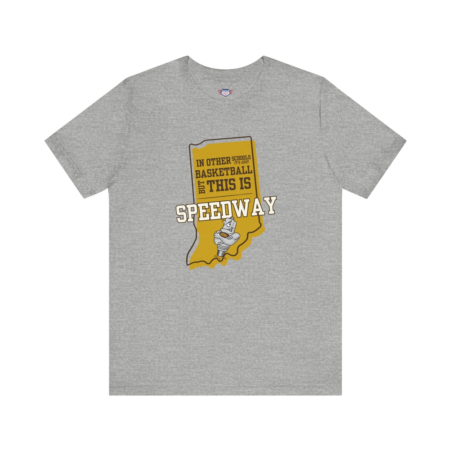 Adult Basketball Tee - Speedway Sparkplugs