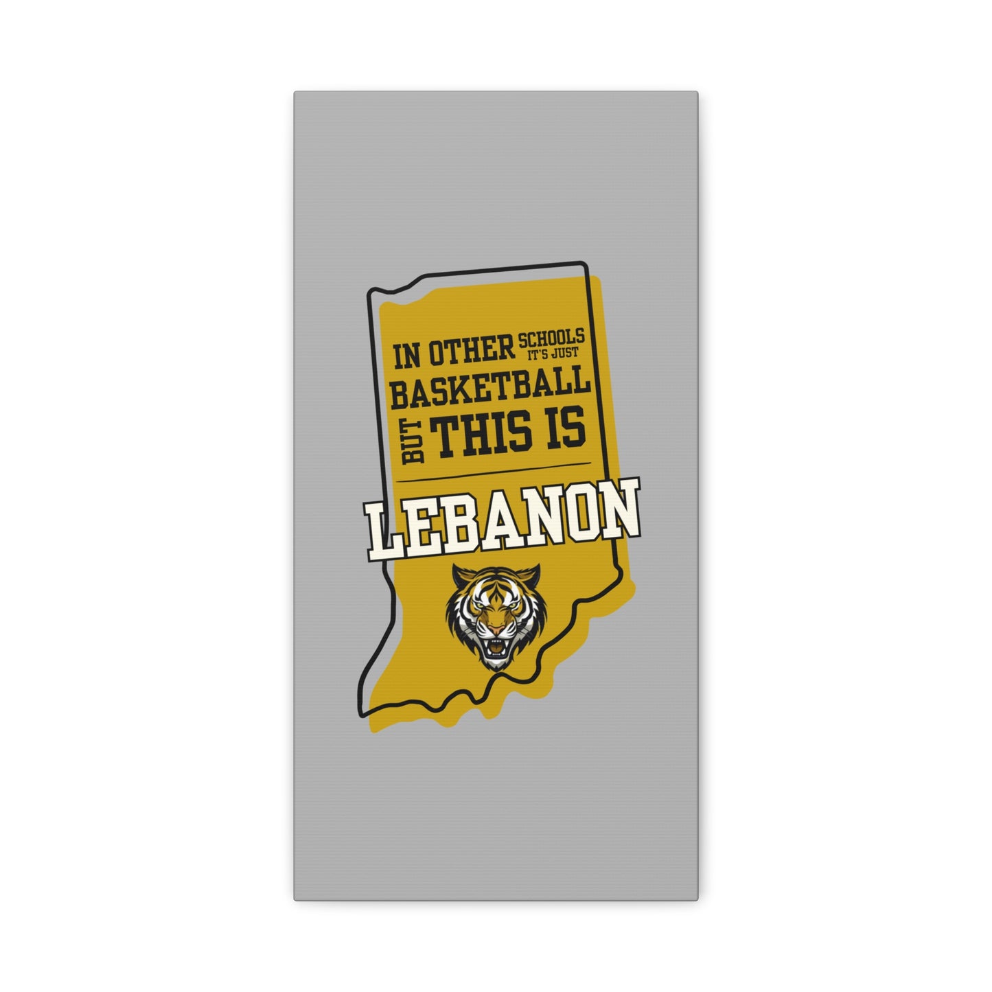 Canvas Wall Art - Lebanon Tigers Basketball