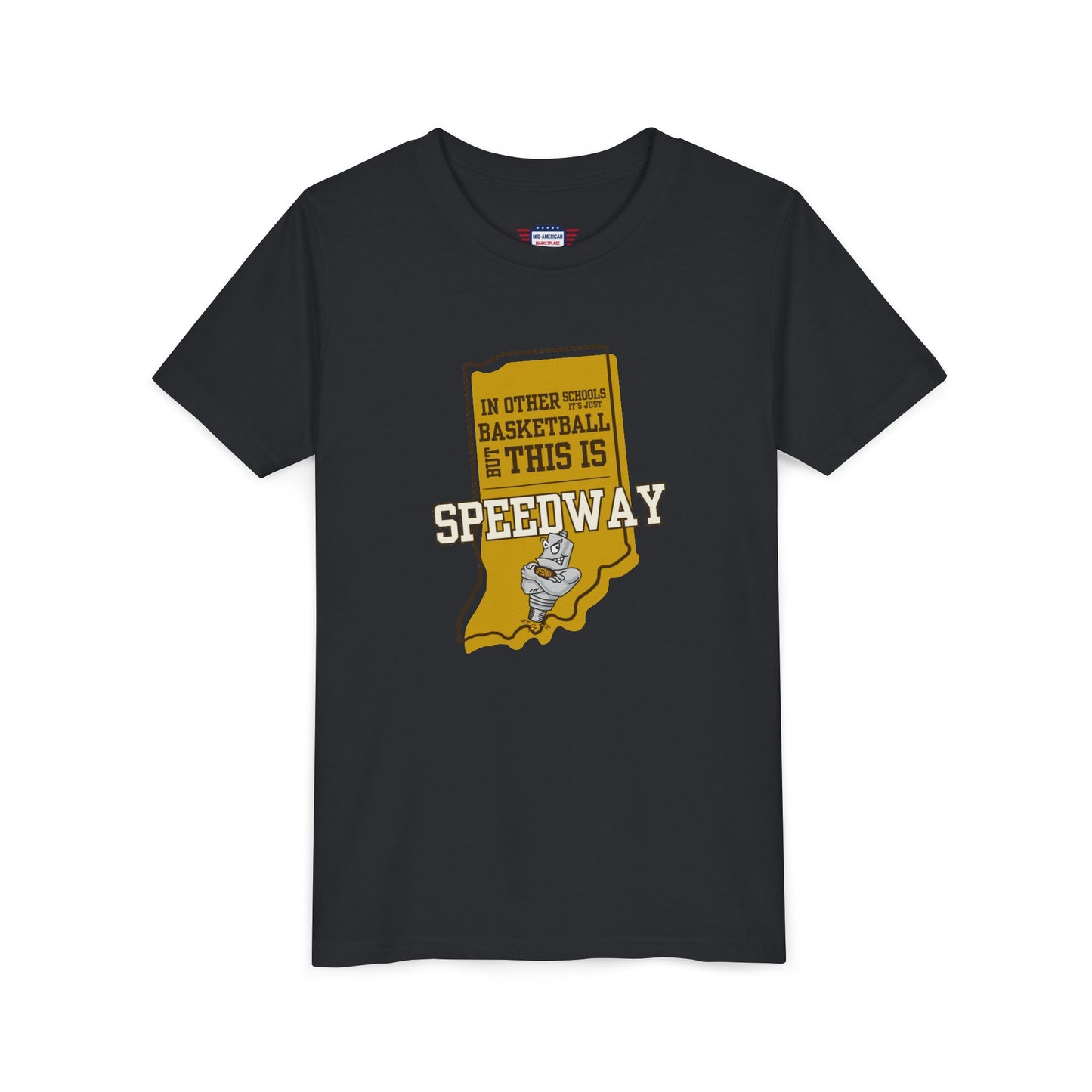Youth Basketball Tee - Speedway Sparkplugs