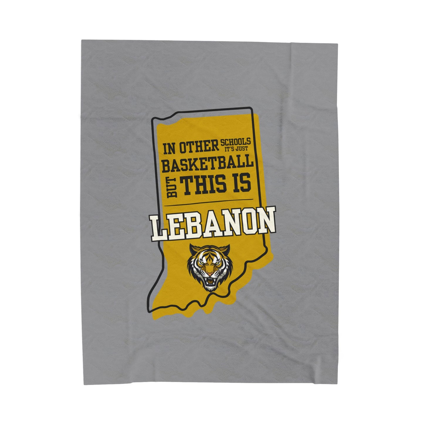 Velveteen Plush Bleacher Blanket - Lebanon Tigers