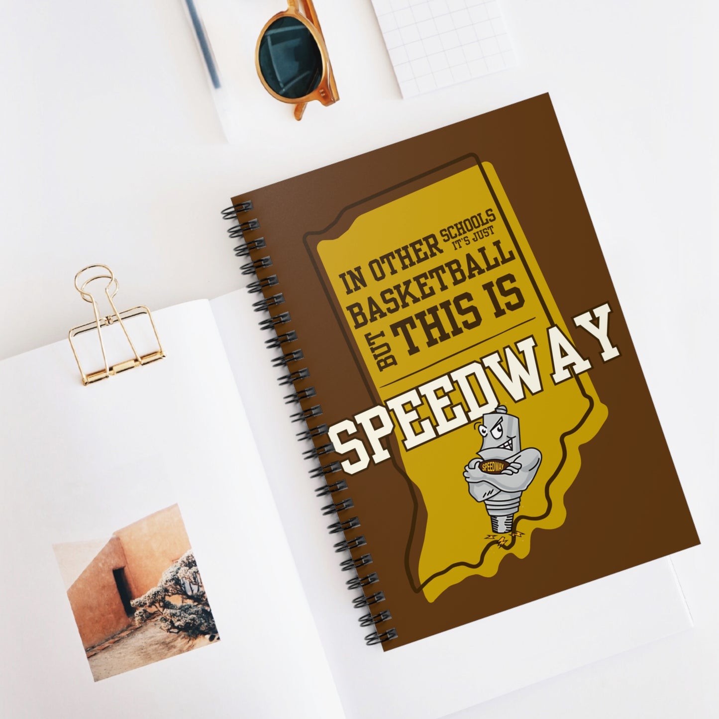 Spiral Notebook - Speedway Sparkplugs Basketball