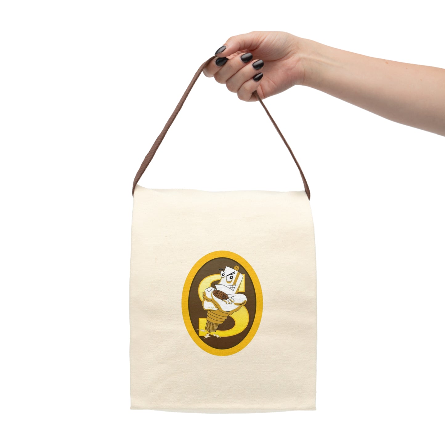 Speedway Canvas Lunch Bag With Strap