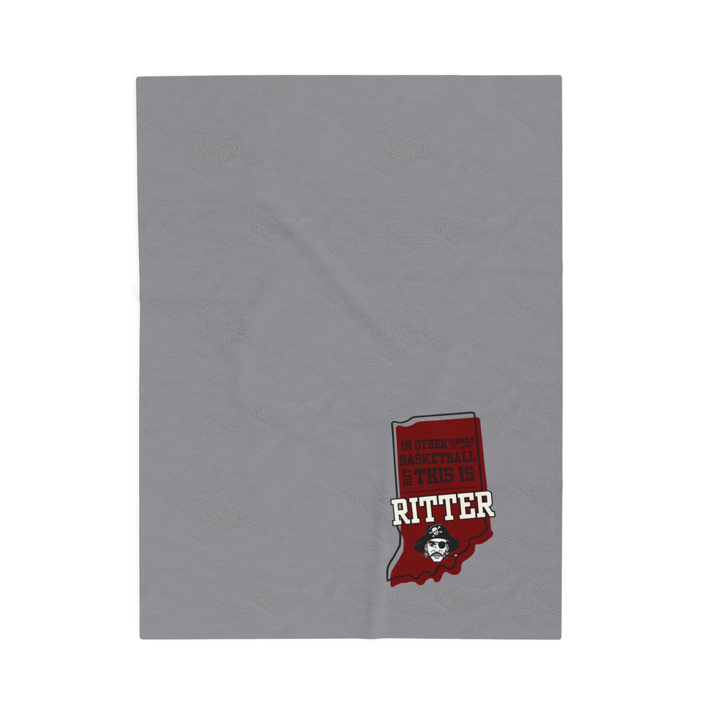 Velveteen Plush Bleacher Blanket - Ritter Raiders