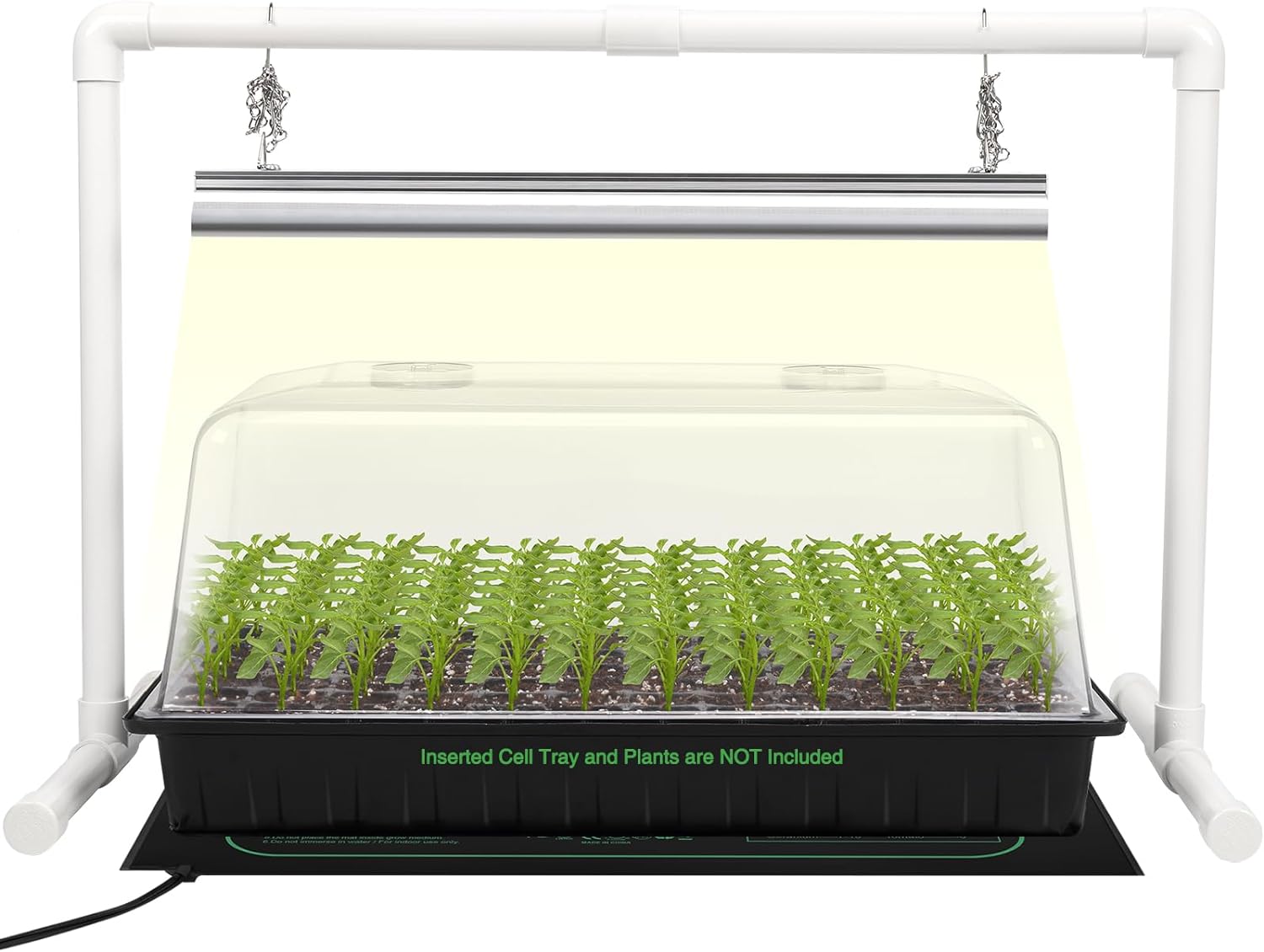 Seed Starter Kit with Grow Light and Heat Mat